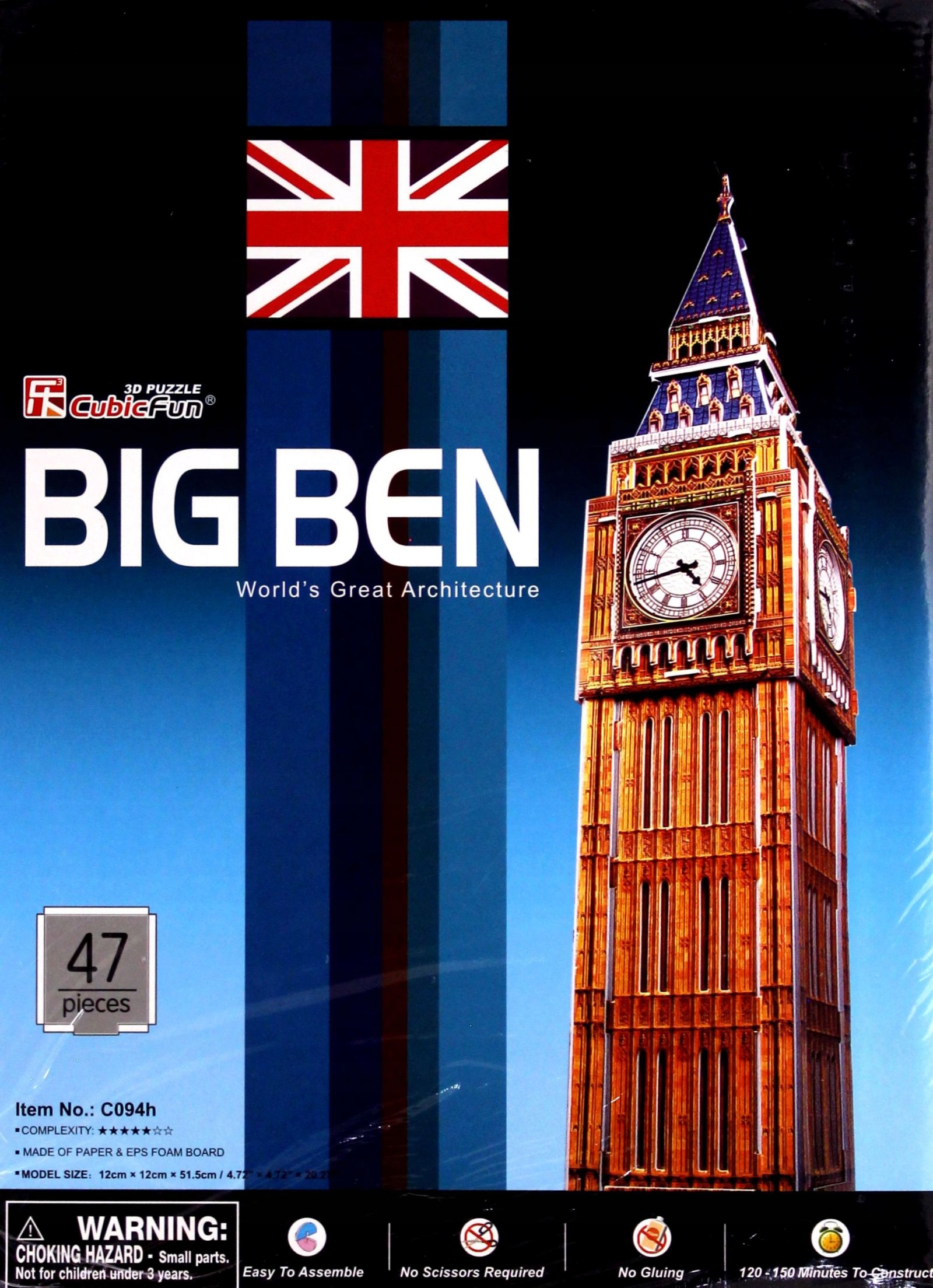 

Puzzle 3D Zegar Big Ben C094H [puzzle]