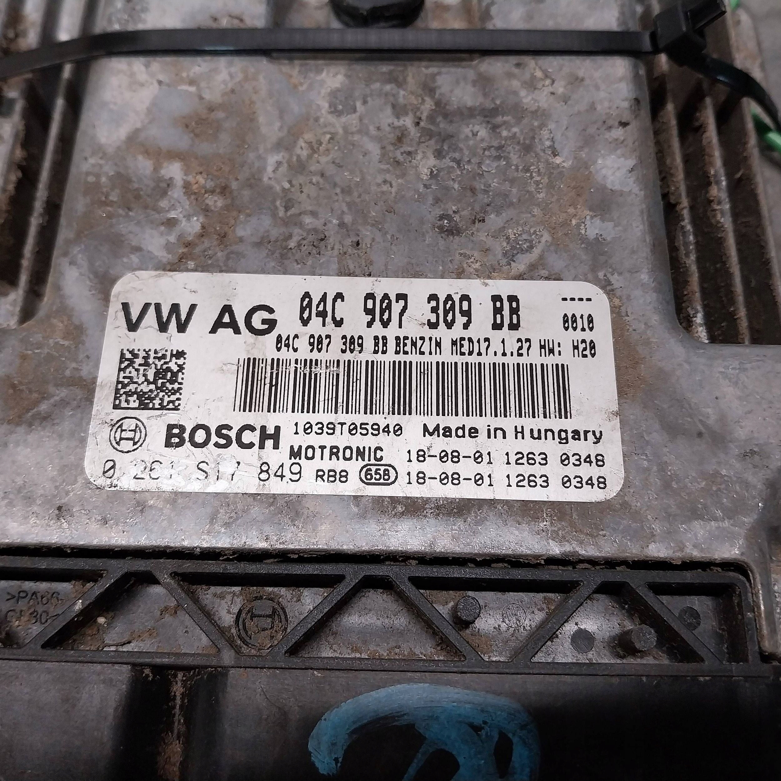 computer control unit of the engine 04C907309BB AUDI A3 8V Q2 81A ARONA 1.0TSI