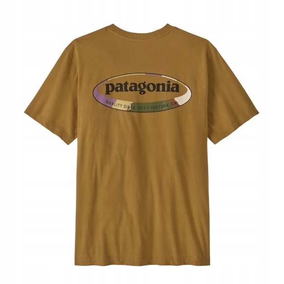 Koszulka męska Patagonia 95 Oval Logo T-Shirt Bobcat Brown: L