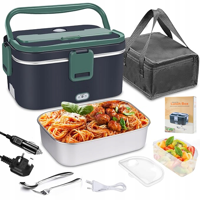 Elektrický Obědový Box 1,8 L 60 W 220 V/12 V/24 V Ohřívač Jídla Do Auta