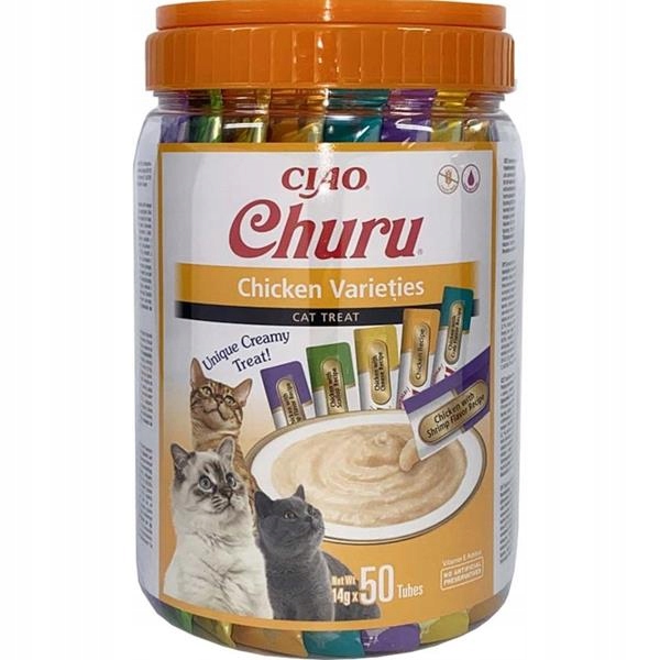 Levně Inaba Churu cat snack kuře multipack 50x 14g