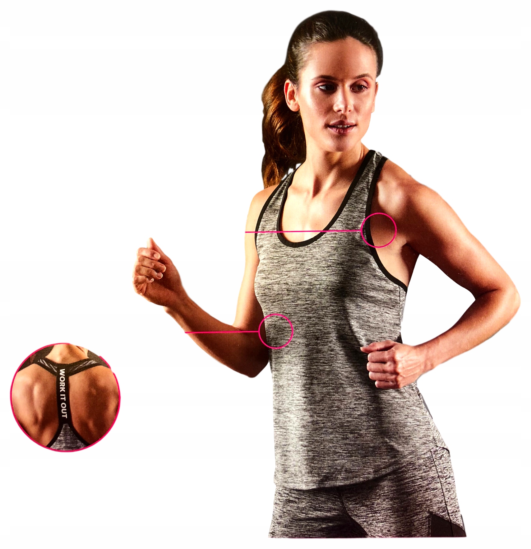 Damski top sportowy fitness siłownia Topcool *M