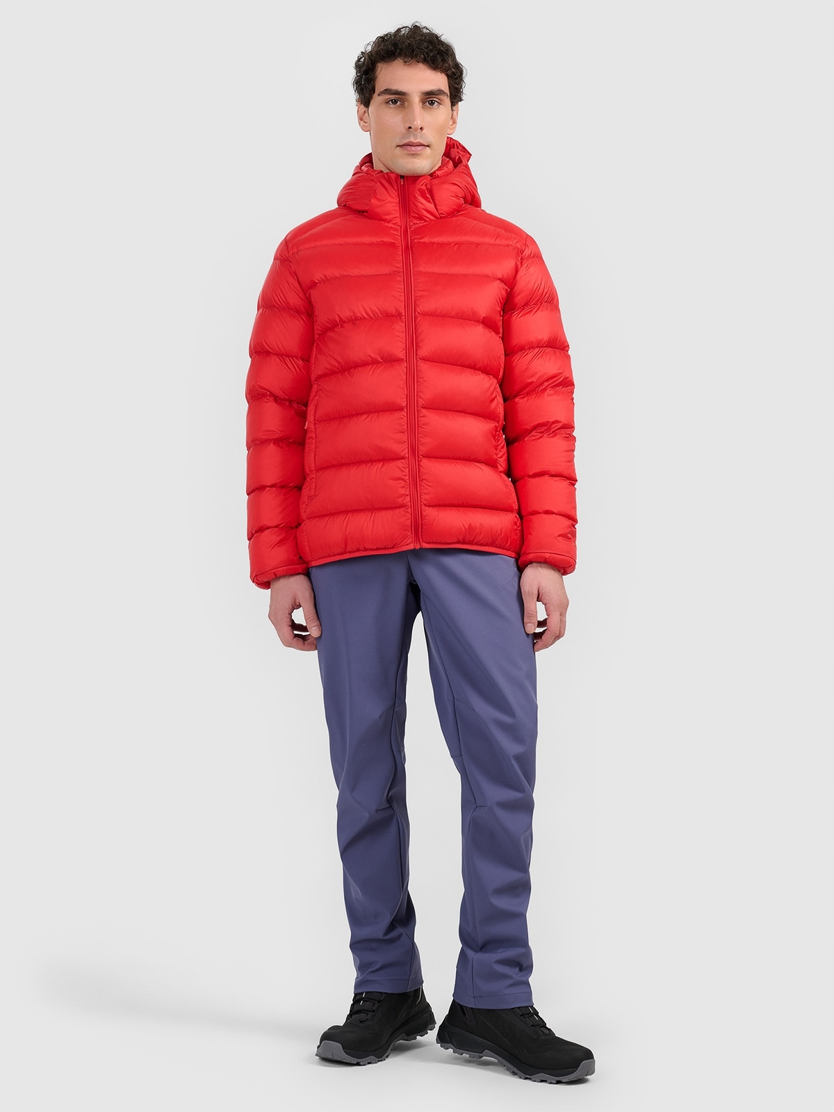 Pánská Zimní Lyžařská Péřová Bunda 4F Přírodní Peří TDJAM0733 AW25 L