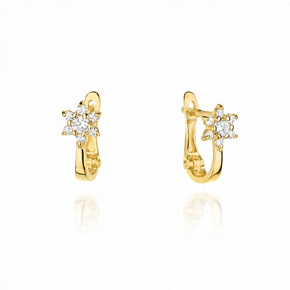 

Złote Kolczyki 585 Brylanty 0,35 ct - Klasyczne