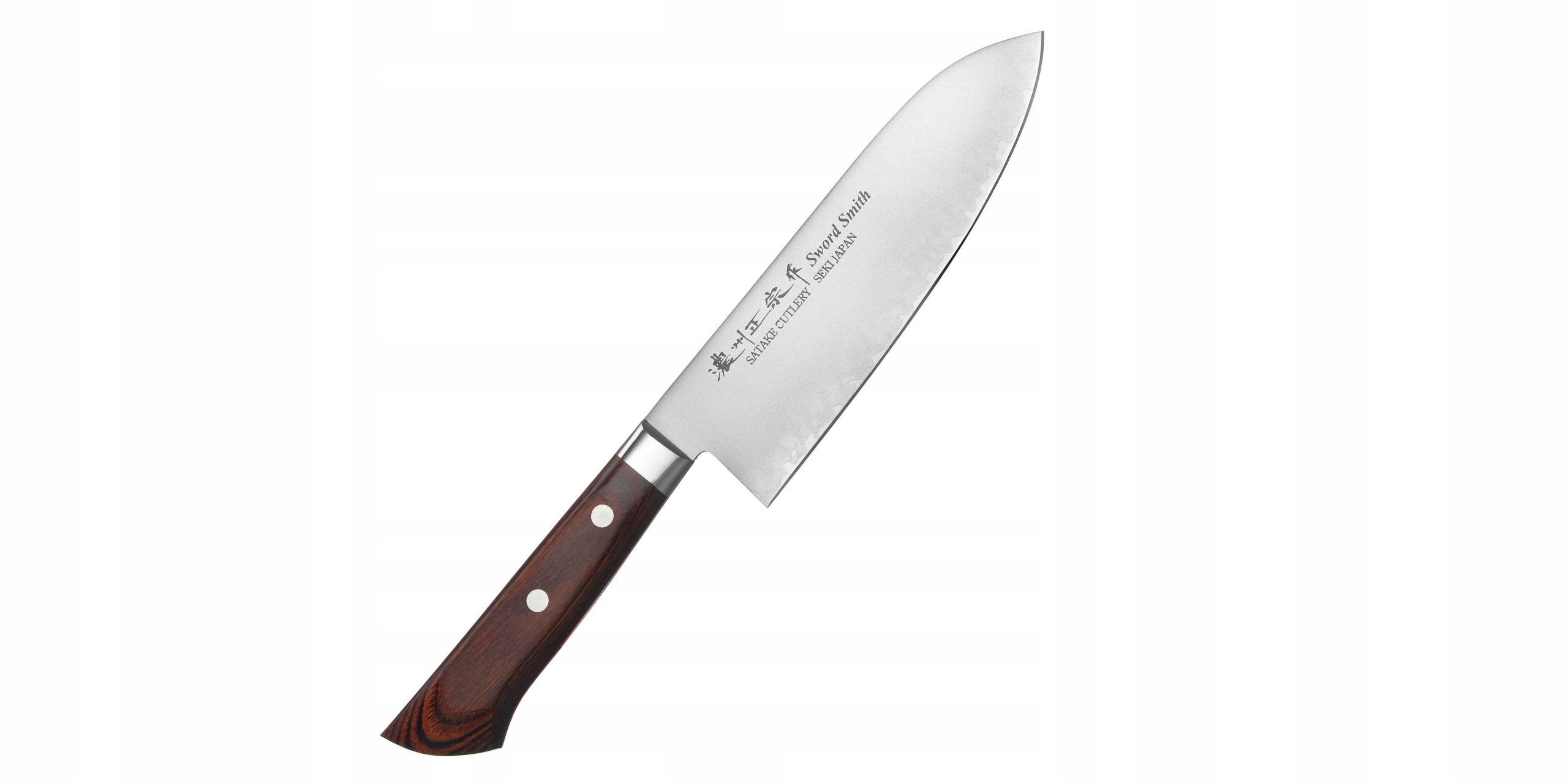 Satake Unique Mahogany VG-10 Nôž Santoku 17 cm