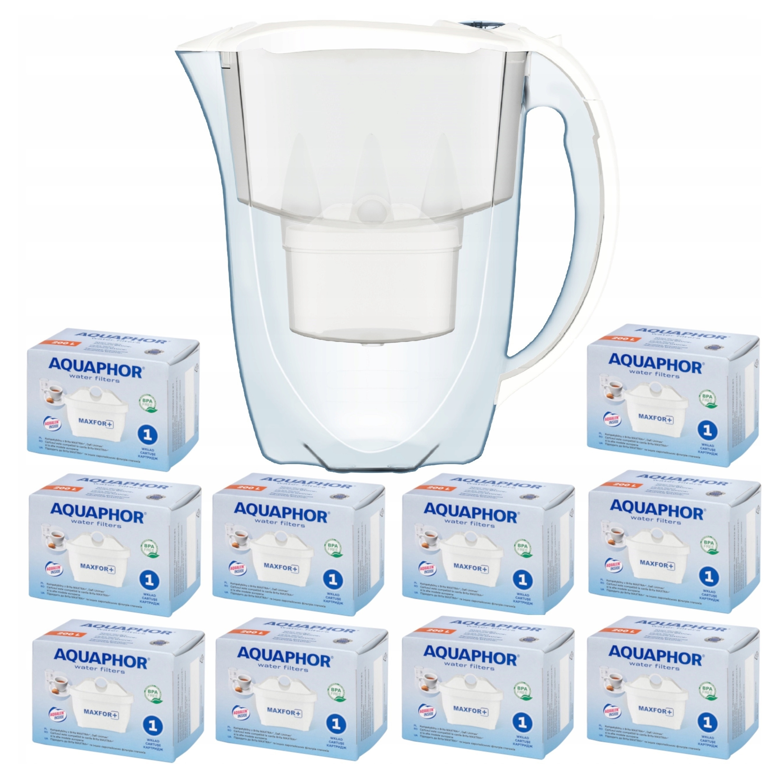 Dzbanek z filtrem Aquaphor Amethyst 2,8 10 wkładów.