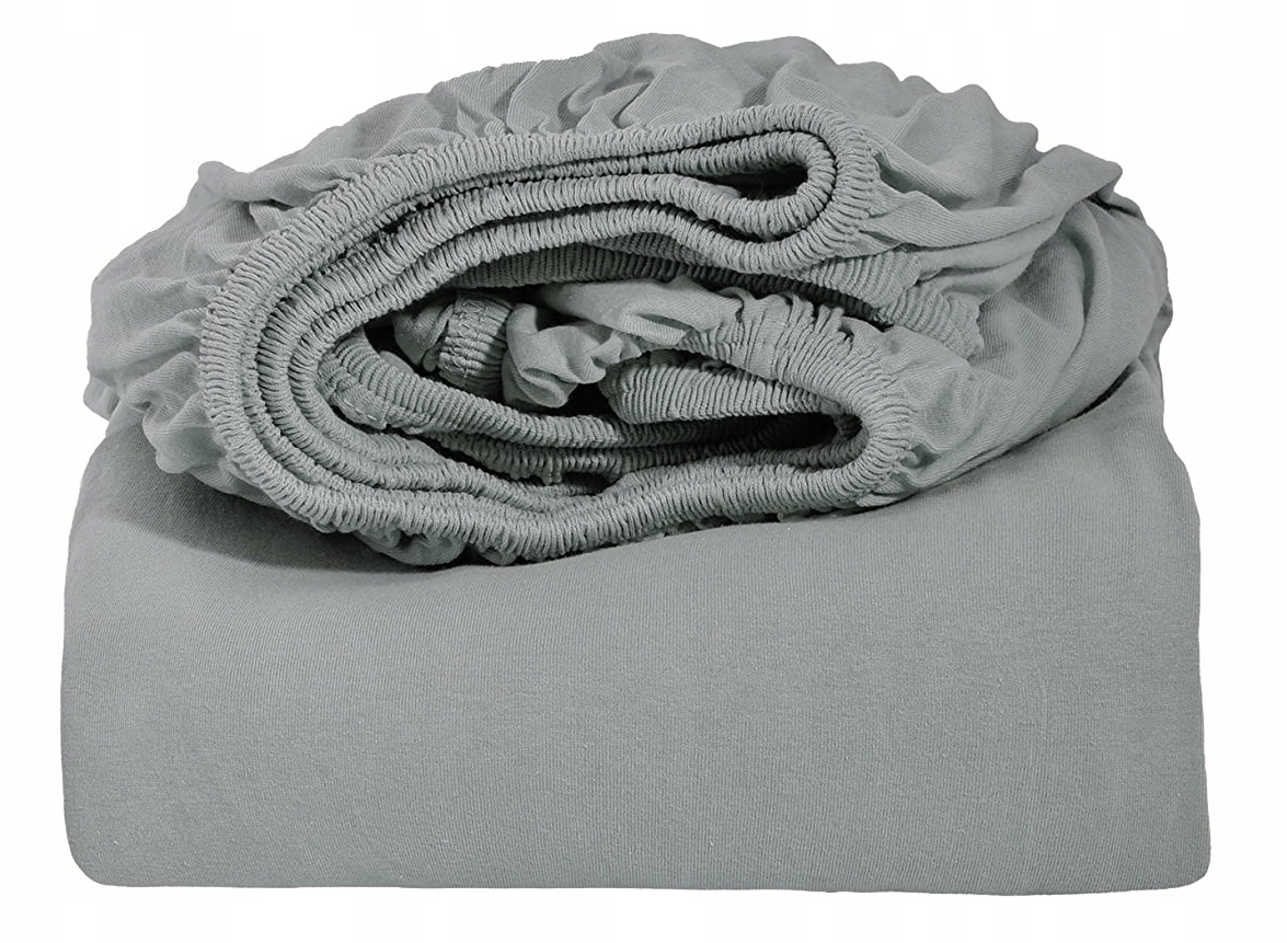 

Prześcieradło Jersey z Gumką 160x200cm Szare