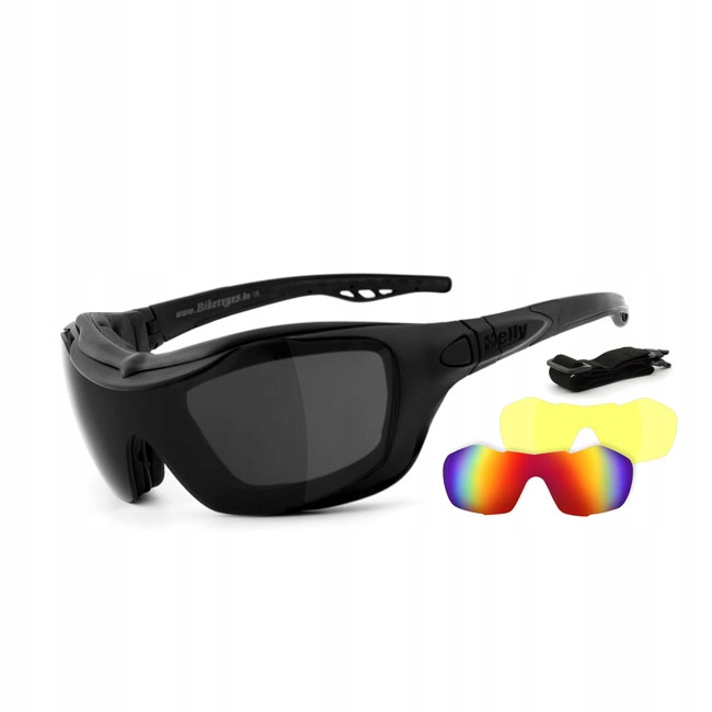 Motocyklové okuliare Helly Shades Bandit 3v1 Originálne tri farby šošoviek