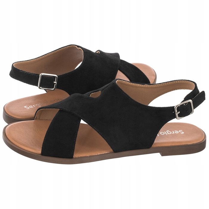 

Buty Damskie Sandały Sergio Leone Czarne Sk 060