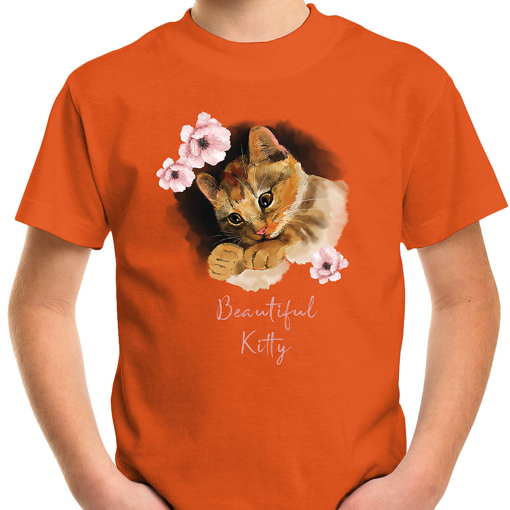 T-SHIRT KOSZULKA DLA DZIECKA KOTY KOTKI 140 SUPER JAKOŚĆ