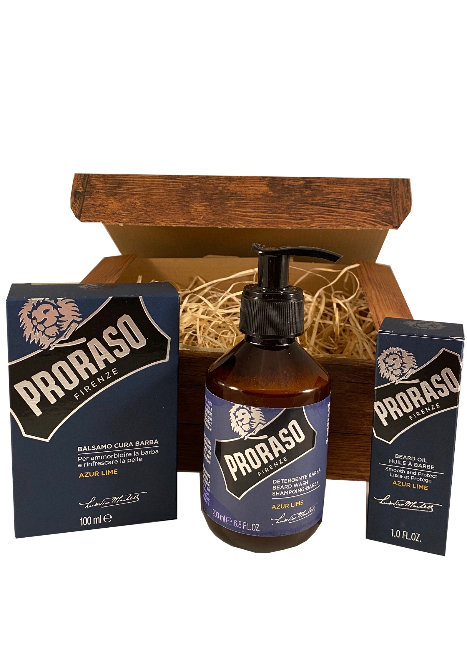 PRORASO Zestaw kosmetyków do brody Azur Lime