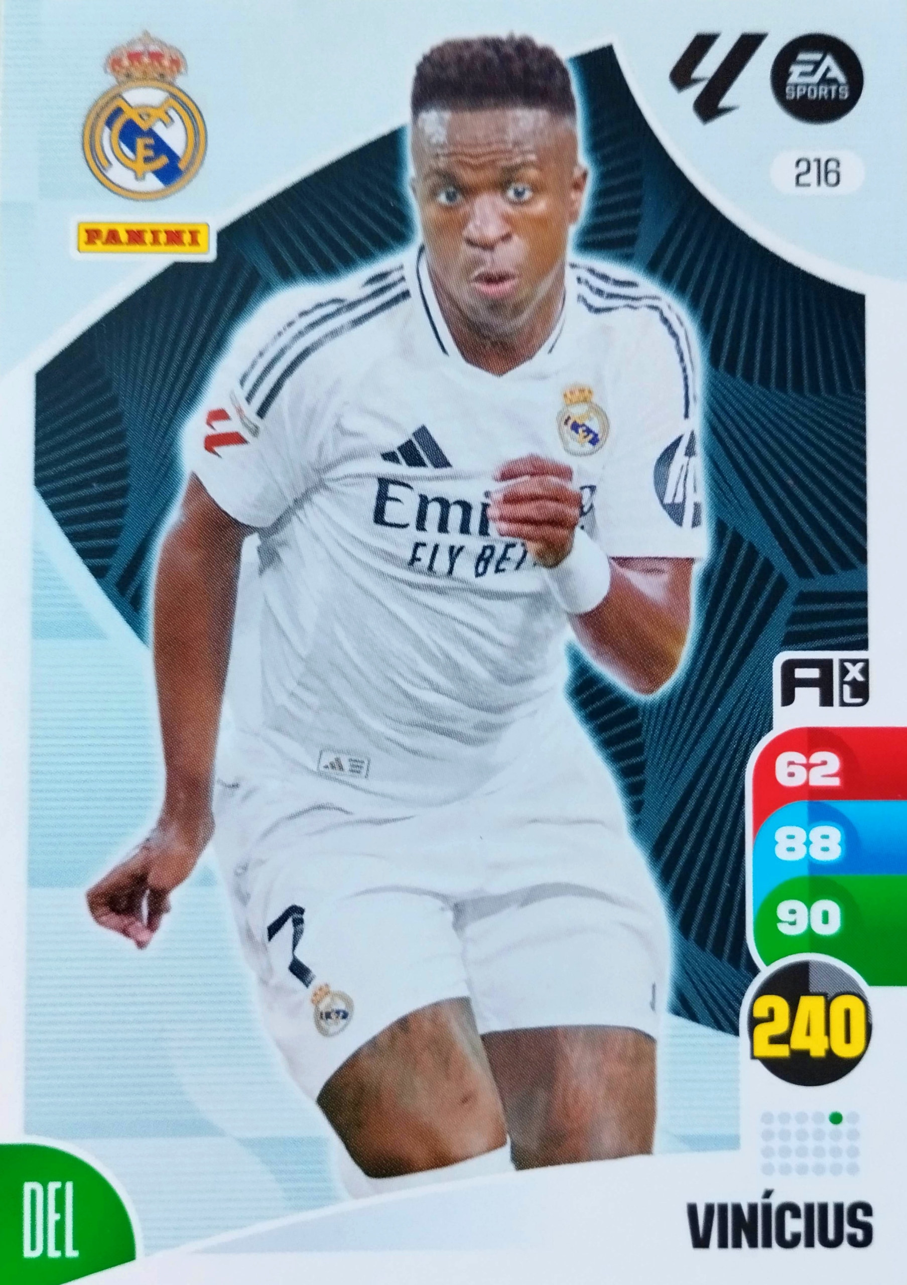 Panini La Liga 2024-25 2025 Base 216 Vini Vinicius Jr Real Madryt
