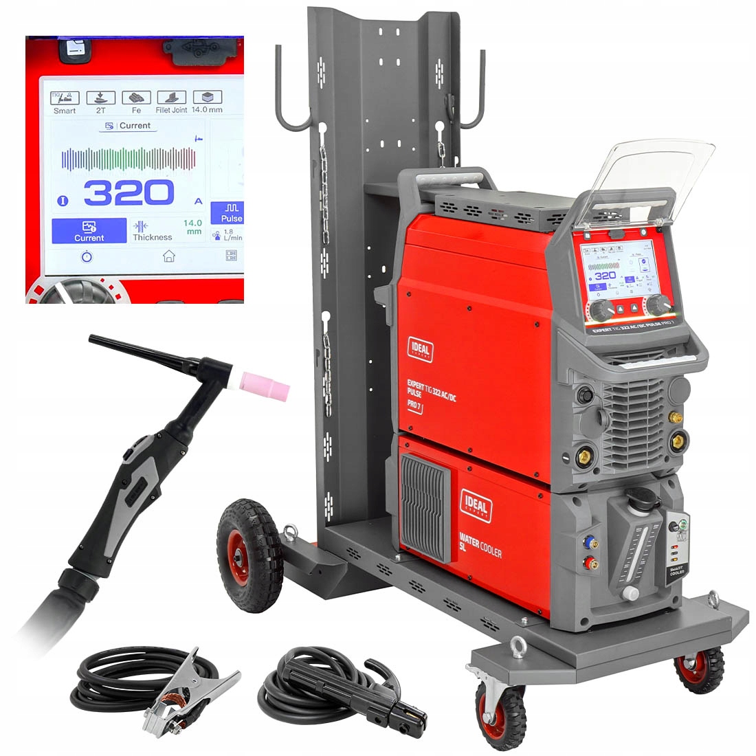 Spawarka Tig Ac DC Ideal Expert 322 Puls Synergia Spot Cold weld 320A