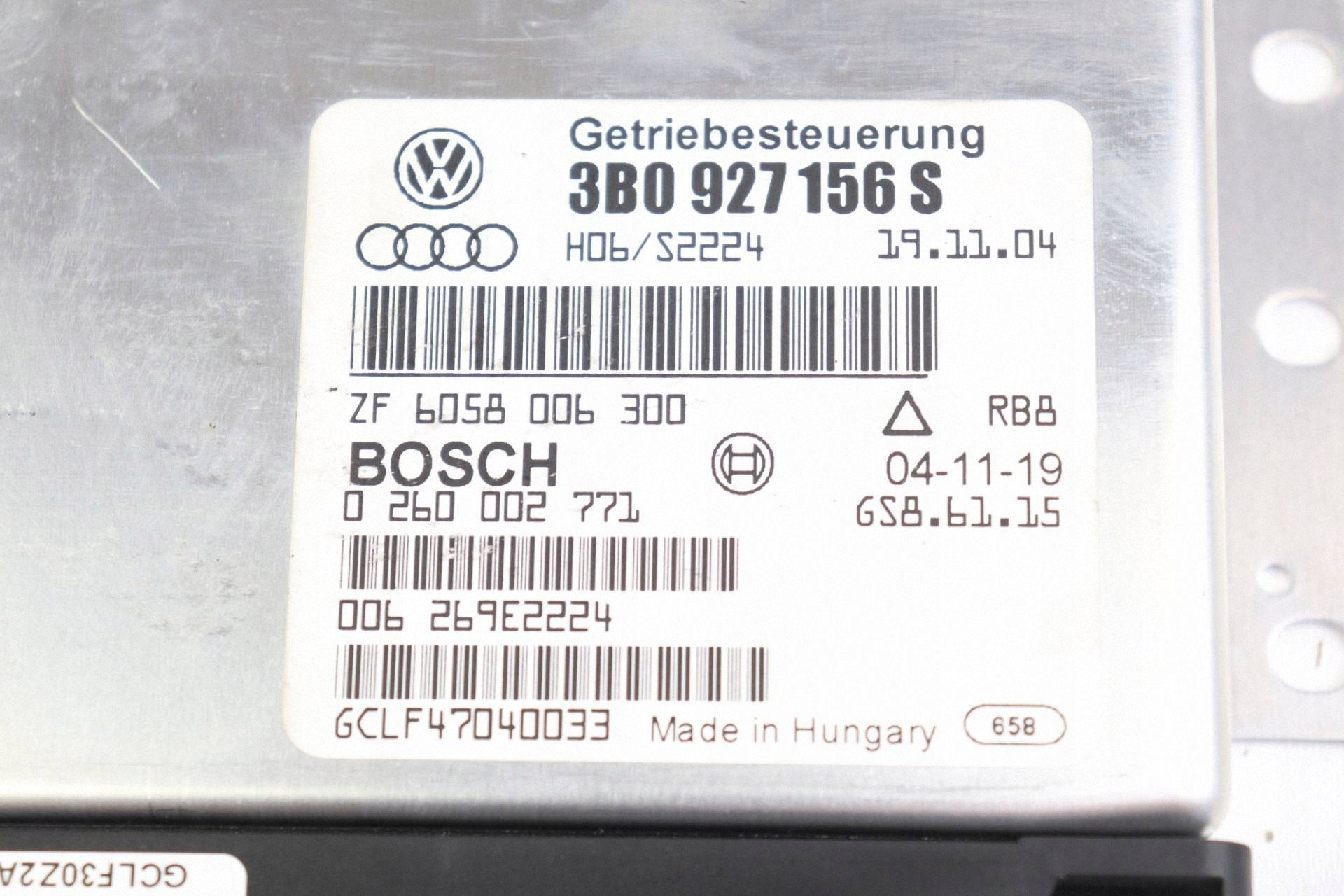 VW PASSAT B5 computer control unit module gearboxes of the gear AUTOMAT 3B0927156S