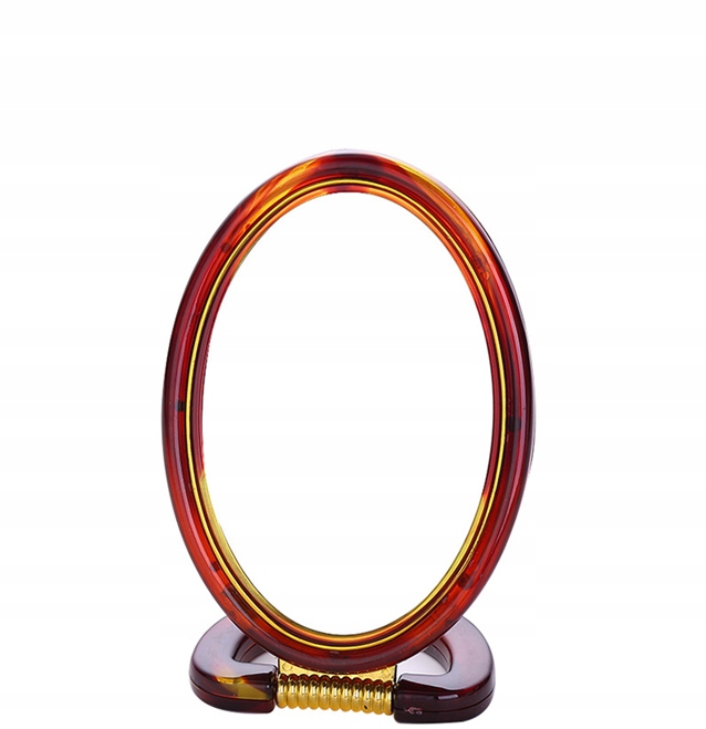 LUSTERKO DWUSTRONNE POWIĘKSZAJĄCE STOJĄCE OWALNE MAŁE 10,5 CM