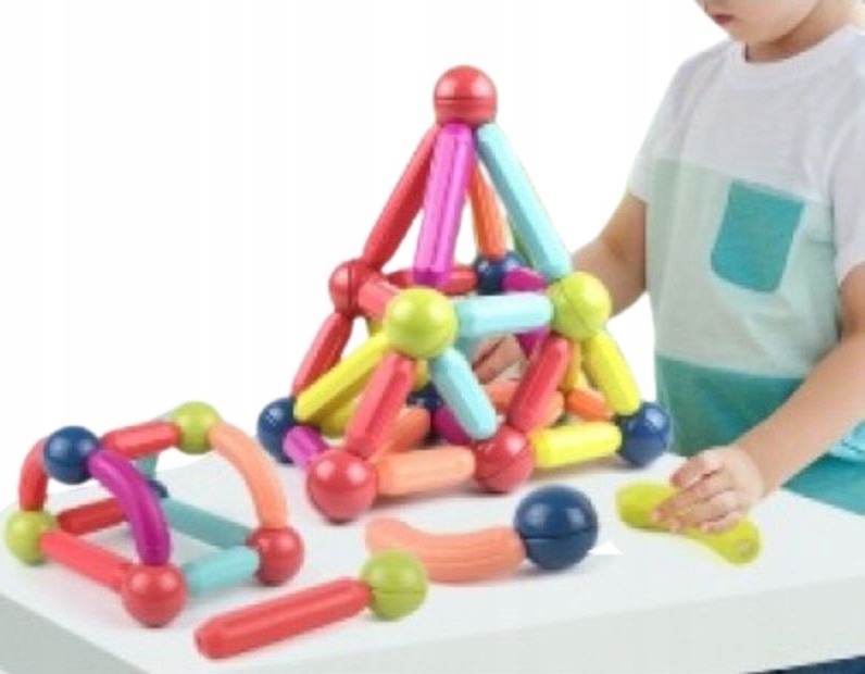 

Klocki Magnetyczne dla Małych Dzieci 50 Elementów