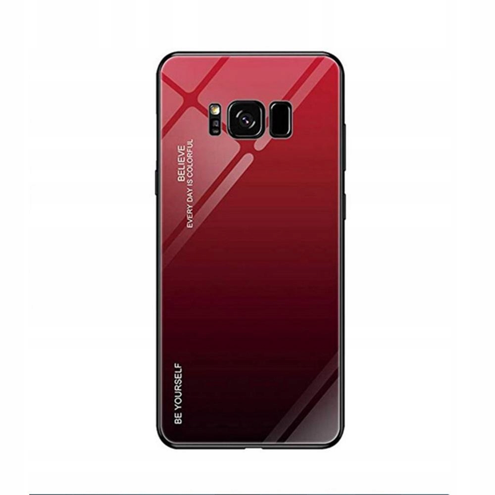 

Etui Szklane Ombre czerwono czarne do Samsung S8
