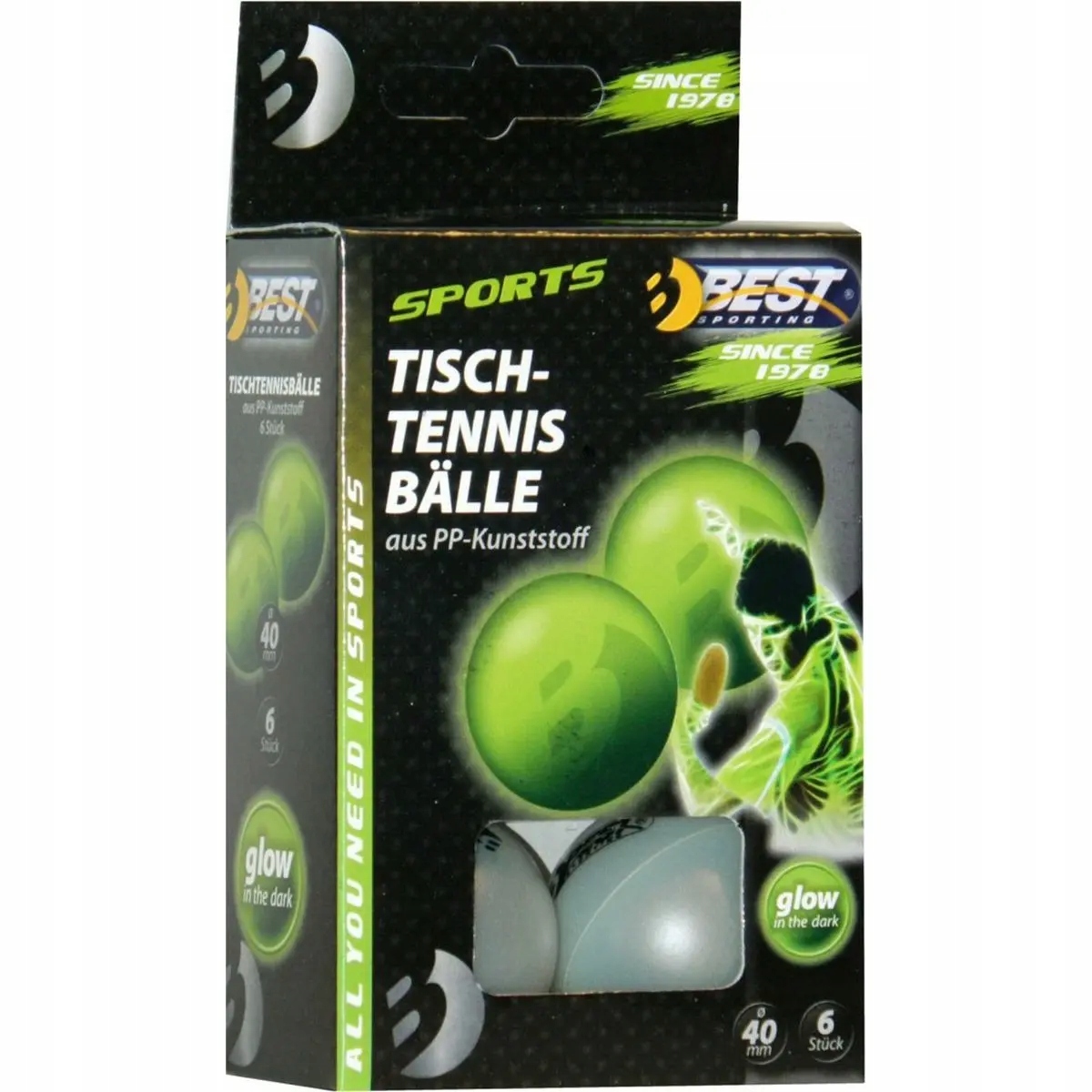 

Piłeczki Tenis Stołowy Ping Pong świecące 6szt