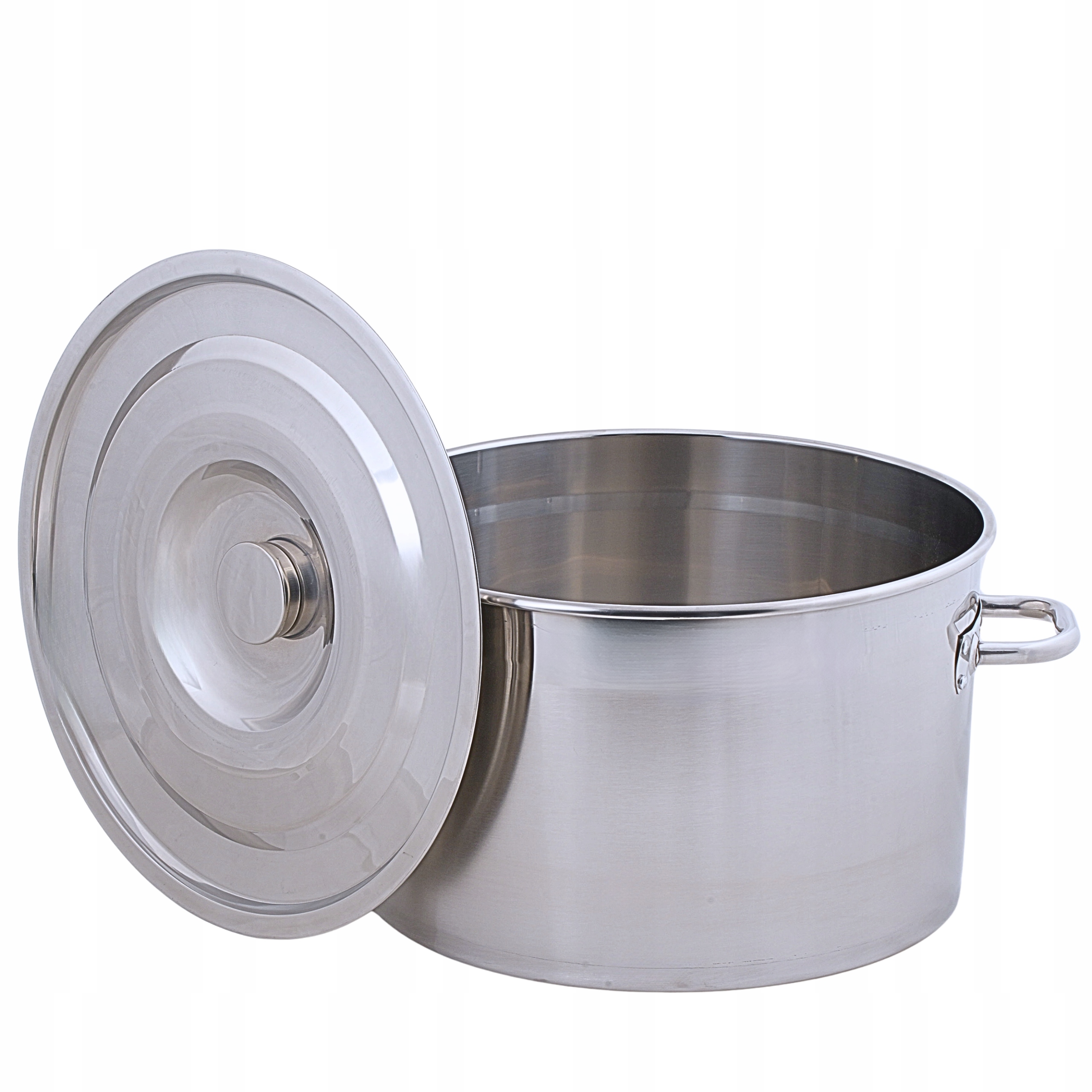 Garnek Ze Stali Nierdzewnej Gastronomiczny Gar 29L 40CM Szeroki Duży Indukc