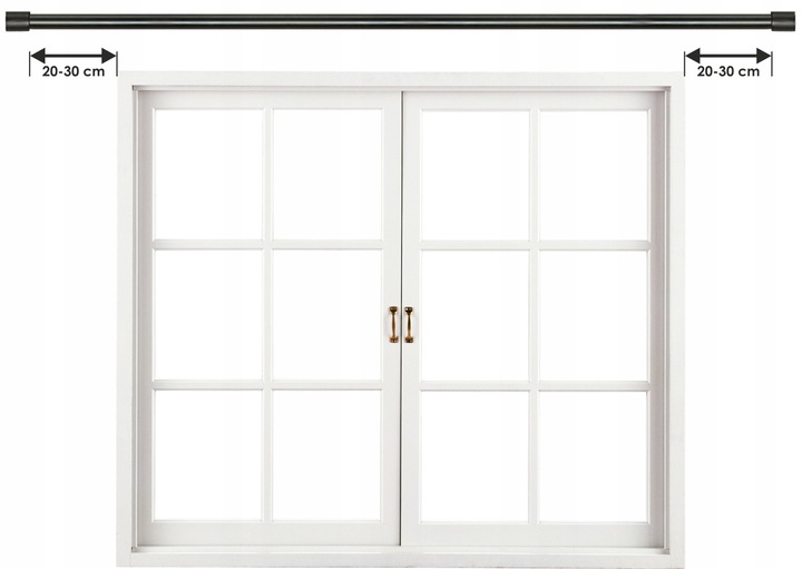 KARNISZ METALOWY POJEDYNCZY 16 mm 120 cm WZORY Rodzaj karnisza pojedynczy