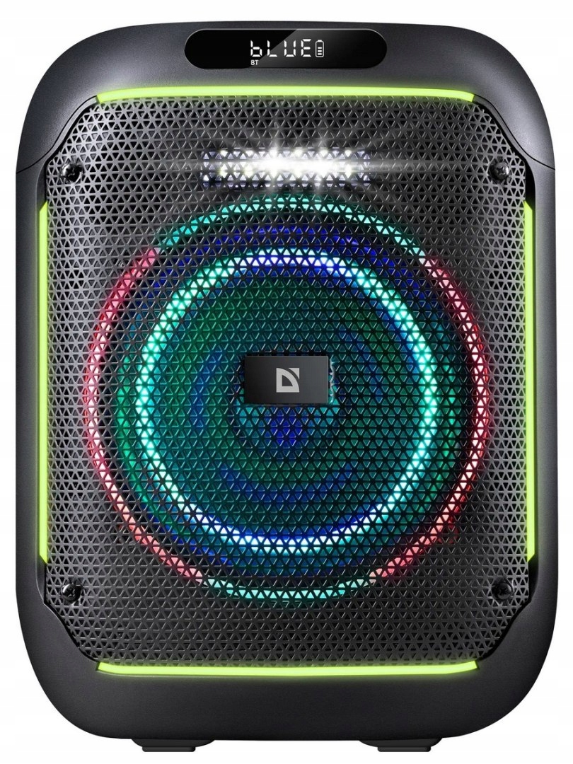 Přenosný reproduktor Defender Boomer černý 65 W Bluetooth Bezdrátový Pilot