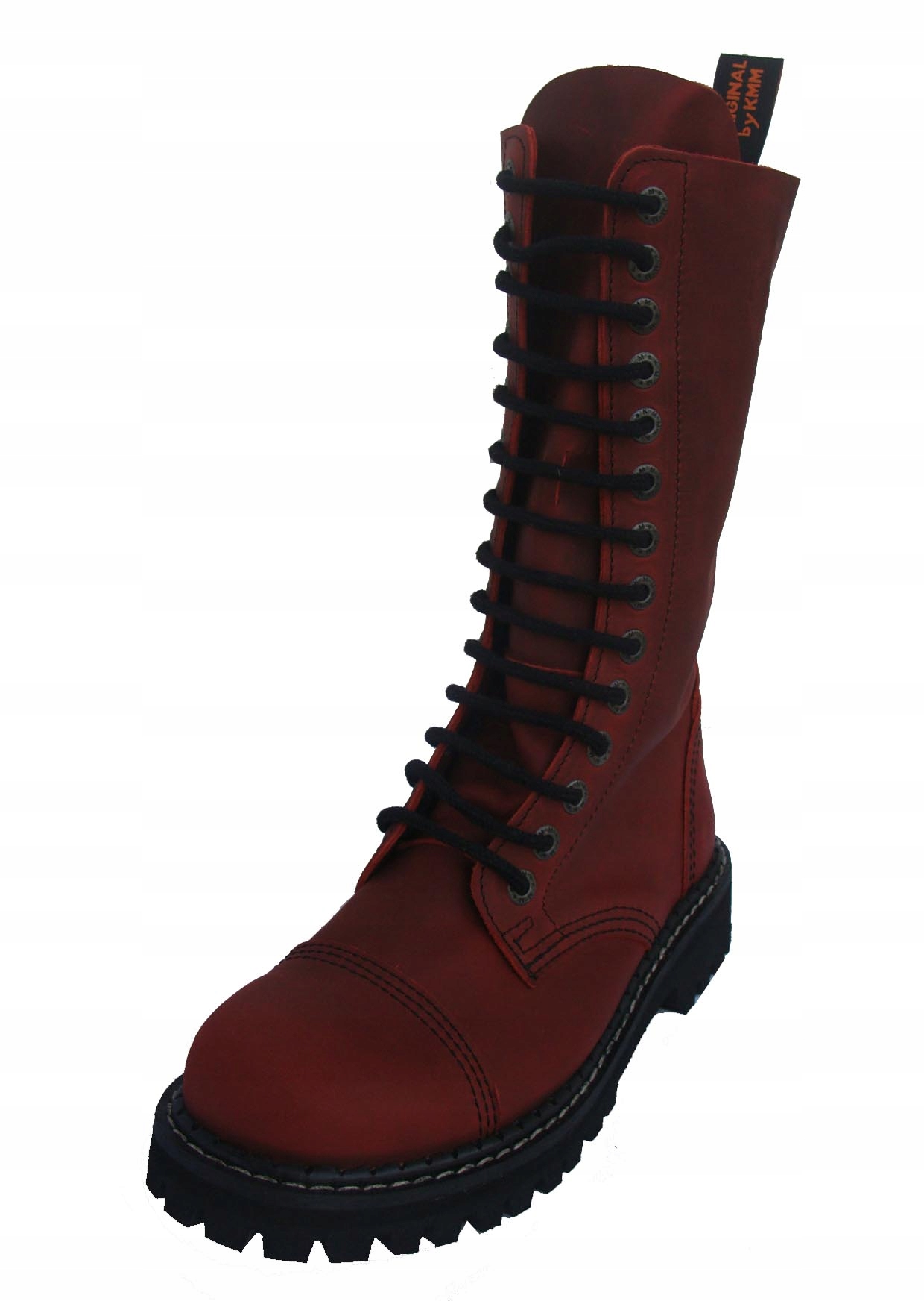 GLANY KMM Czerwone Bordowe 14 dziur Rozpinane Wysokie ORYGINAŁ Rozmiar 41 Kod producenta KMM