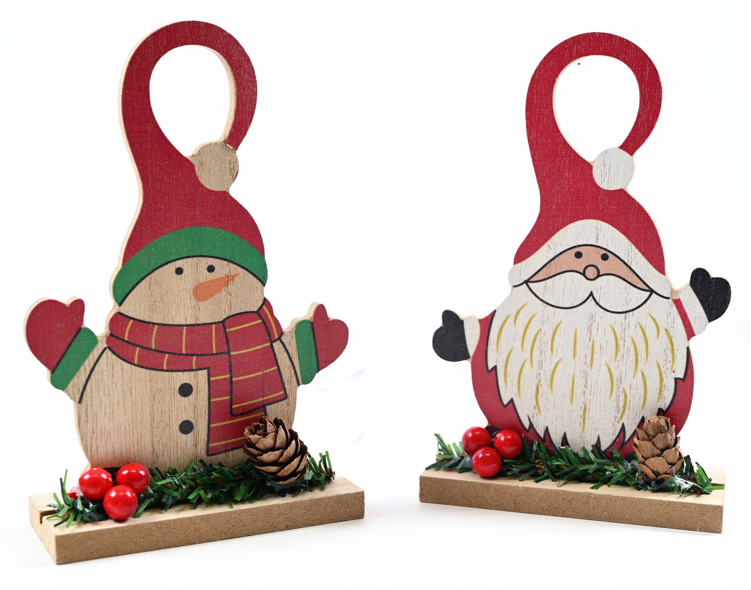 MIKOŁAJ BAŁWAN ŚWIĄTECZNA DEKORACJA DREWNIANA FIGURKA RÓŻNE WZORY Marka Midex