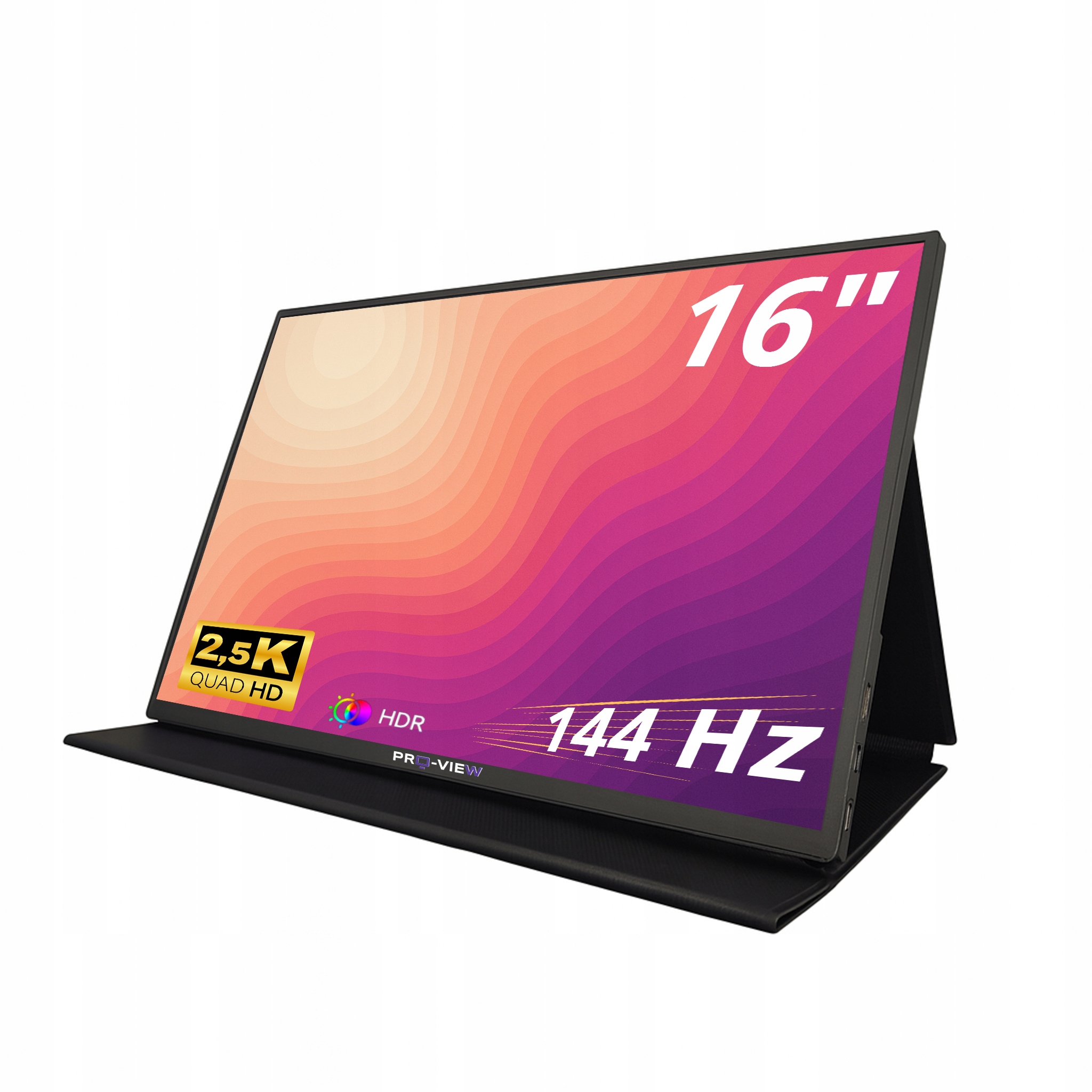 Prenosný monitor 16" 2.5K, 144 Hz, 2560x1600, Z1RCF, Pro-view, Usb-c, Puzdro
