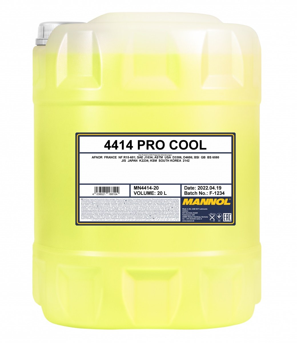 

Mannol Pro Cool 20L. Gotowy Płyn Do Chłodnic Motoc