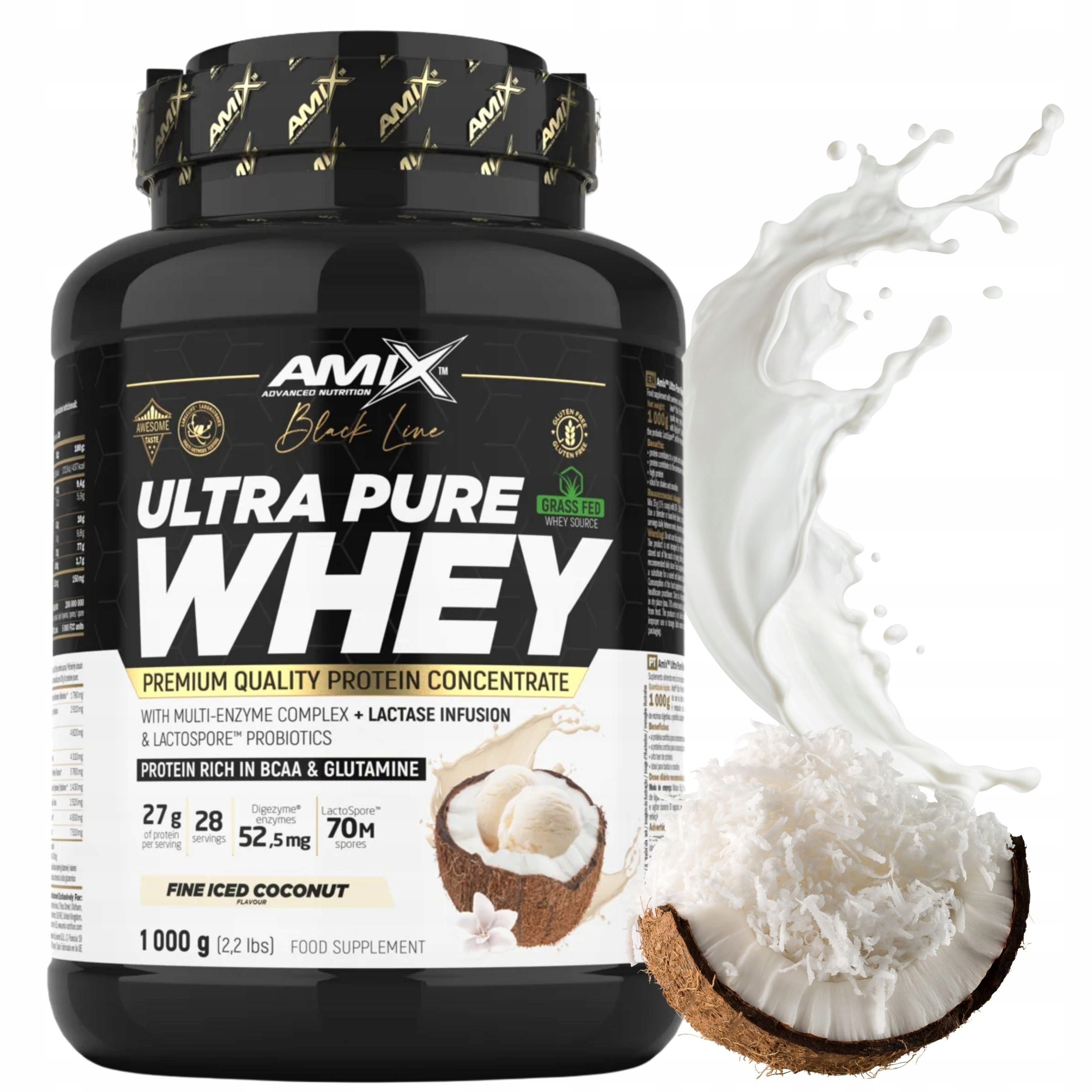 Syrovátkový Koncentrát Wpc Protein Pure Whey Digezyme Kokosový protein 1000 g