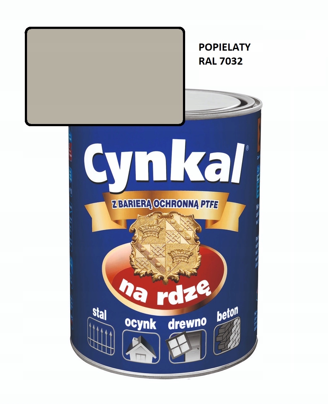 Farba uniwersalna Cynkal 2,5L Popielaty Ral 7032