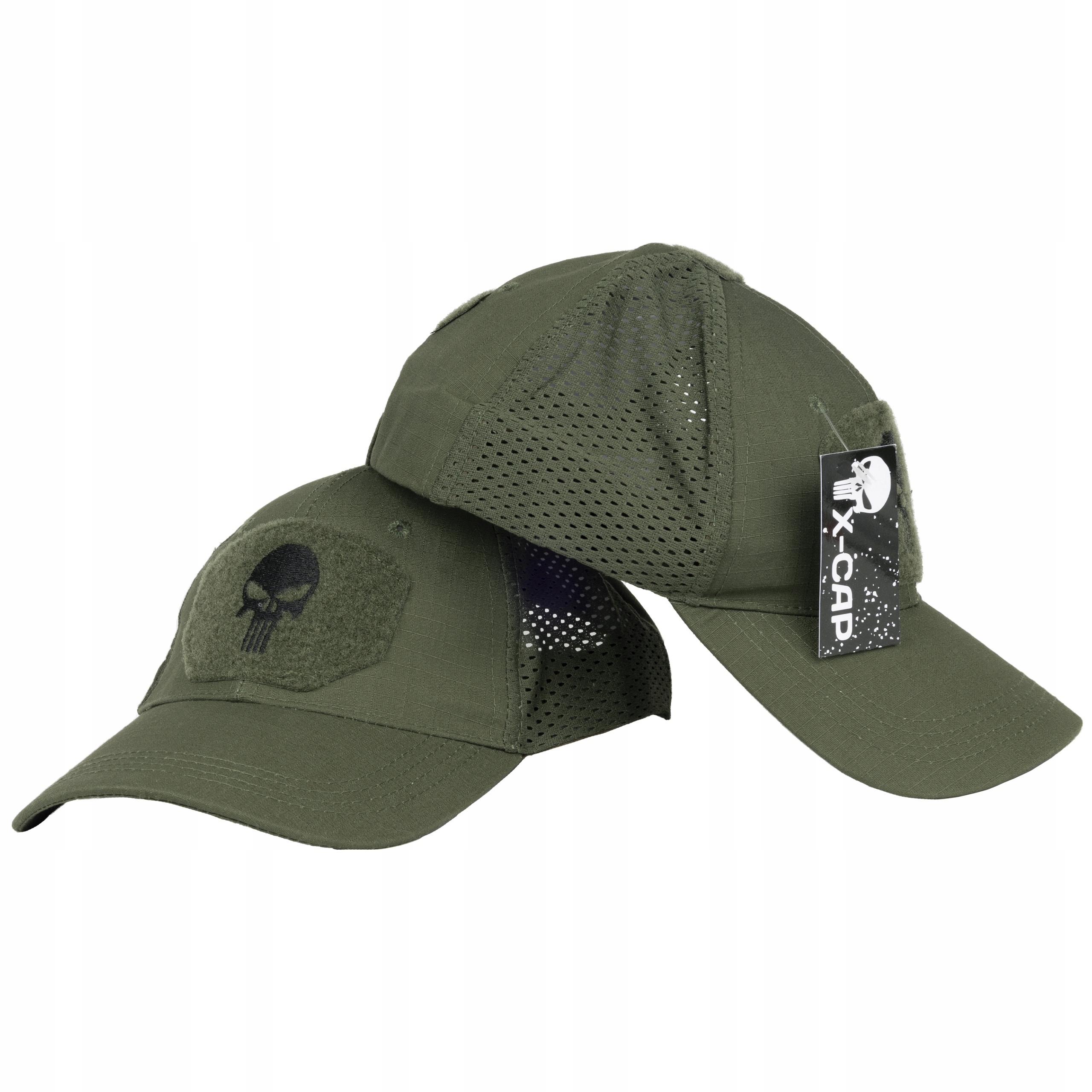 

Czapka Z Daszkiem Khaki Wojskowa Punisher Dżokejka