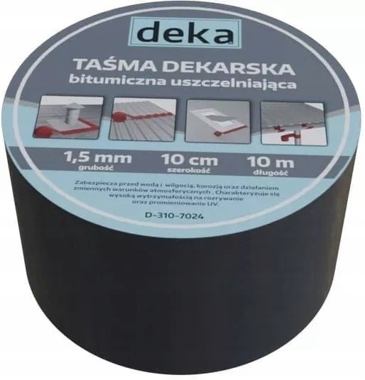 

Taśma Uszczelniająca Dekarska 10CM*10MB Cegl. Deka
