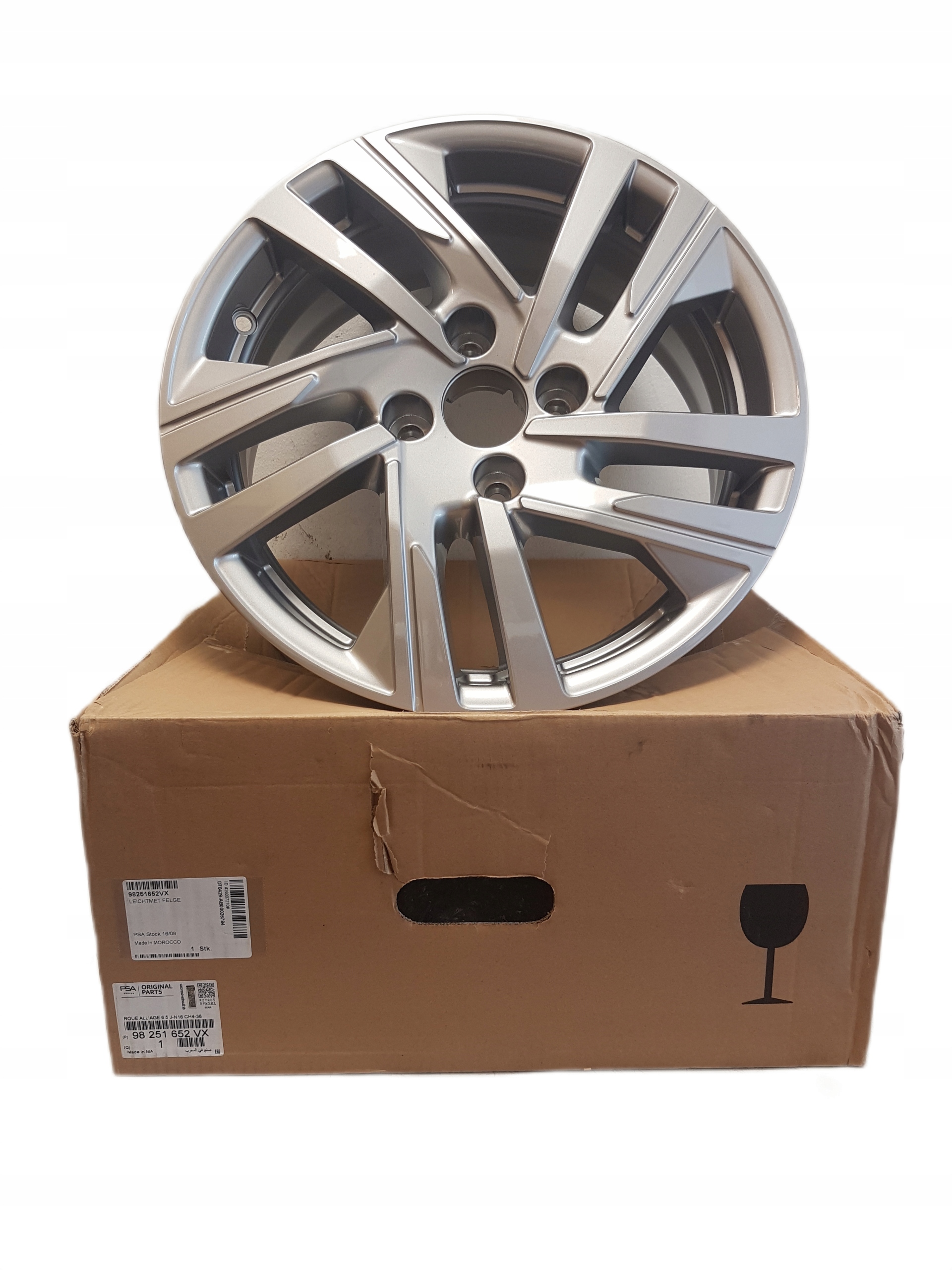 Hliníkové disky Peugeot 208 16 palcov 98251652VX Nový originál Oe