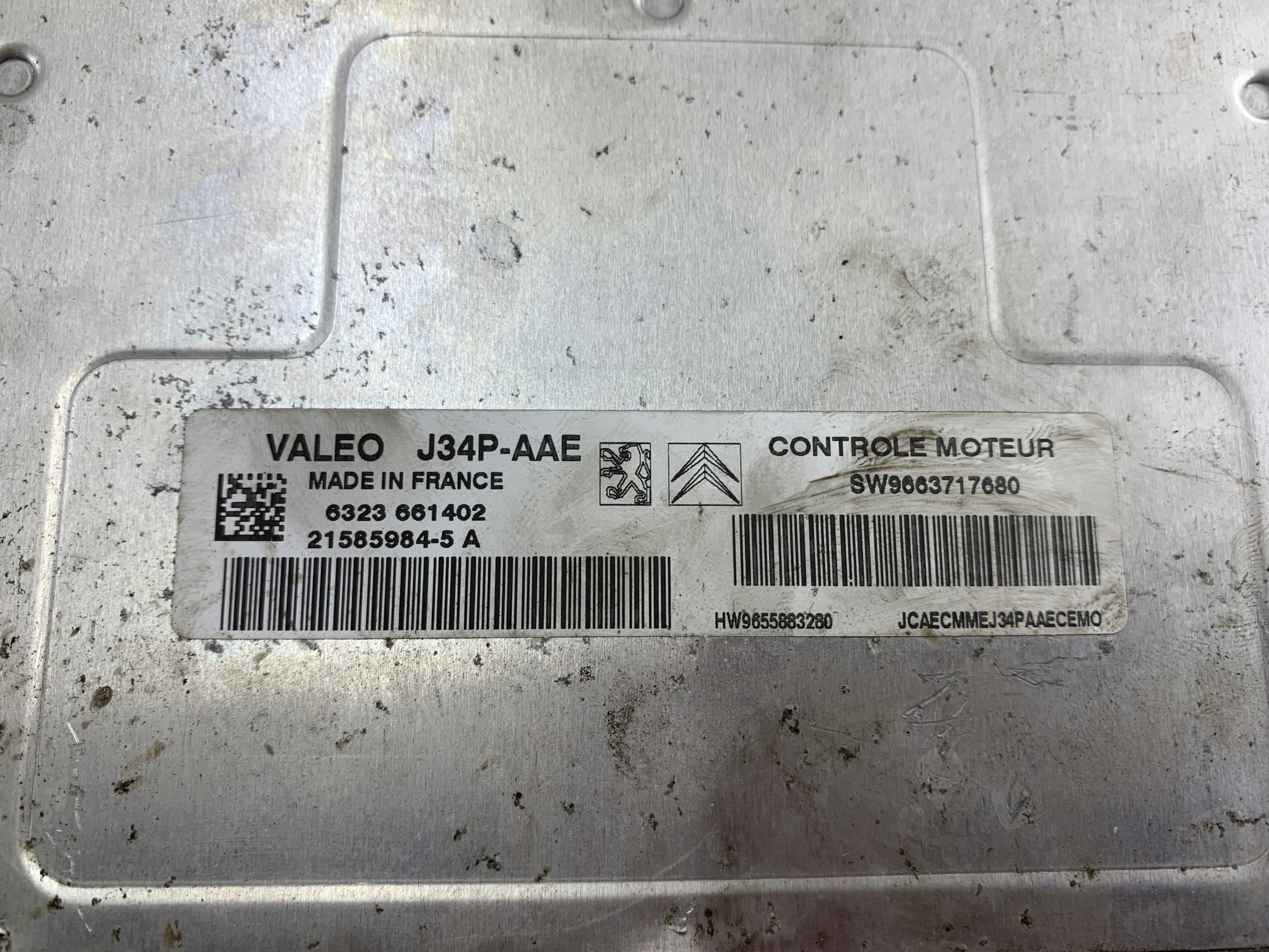 PEUGEOT 206 1.4 unité de commande électronique uce moteur 9663717680