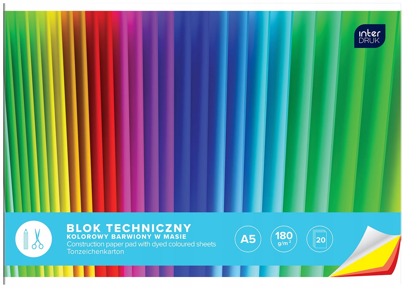 

Blok techniczny kolorowy A4 20 Interdruk BLTKA4LUX
