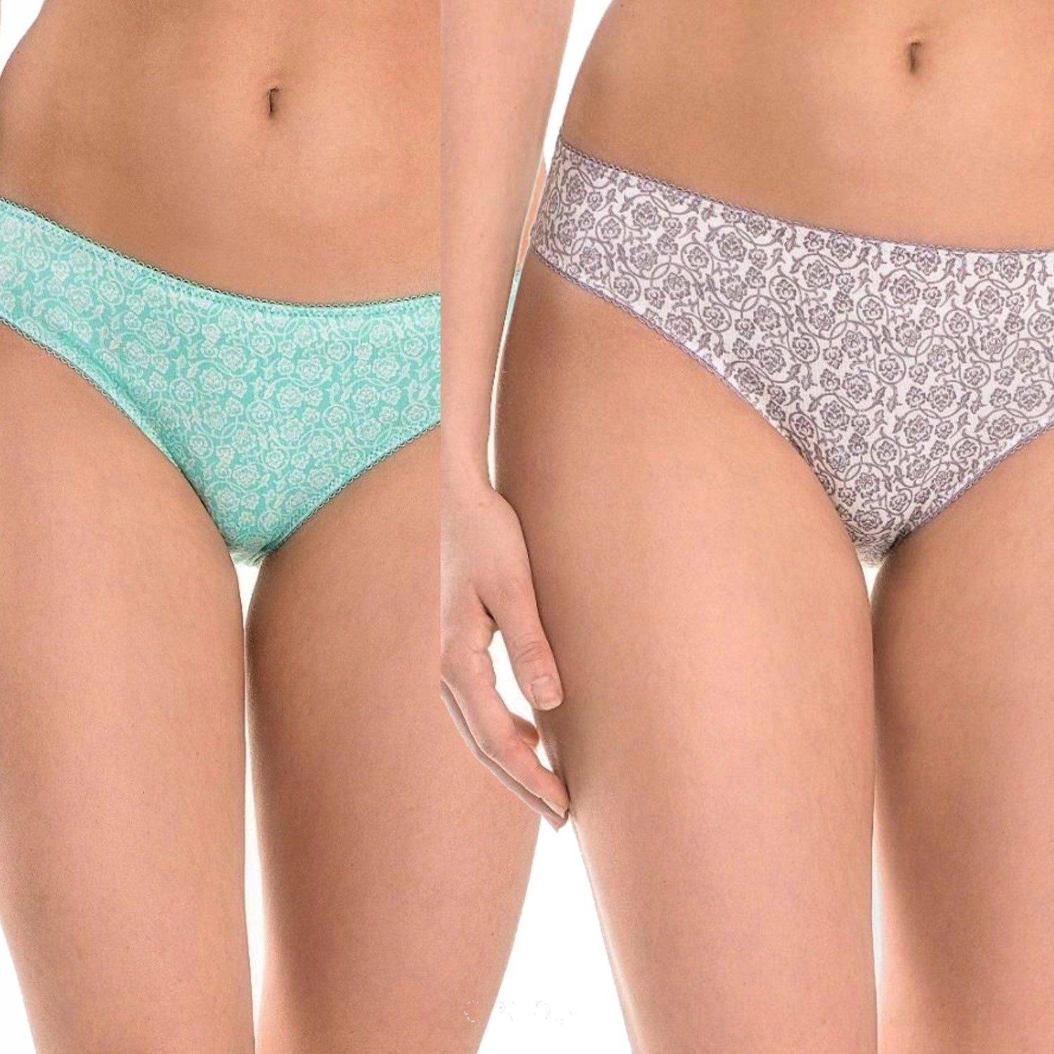 

Key figi bikini Lpr 516 2-pak niski krój ziel/ecru