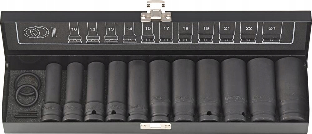 Sada dlouhých nástrčných klíčů 1/2'' 15-dílná