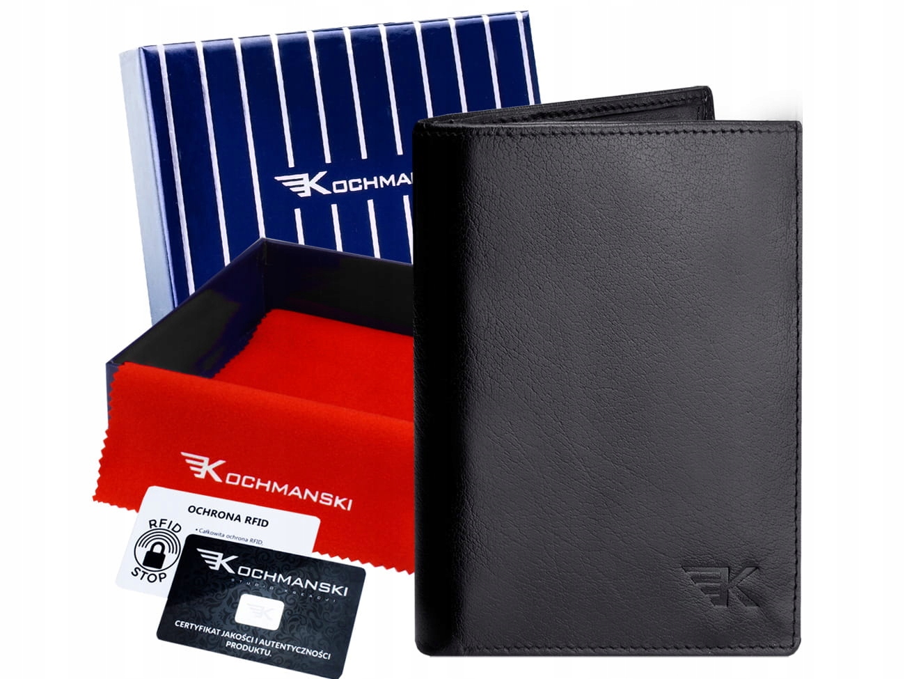 

Kochmanski portfel męski skórzany Rfid duży skóra