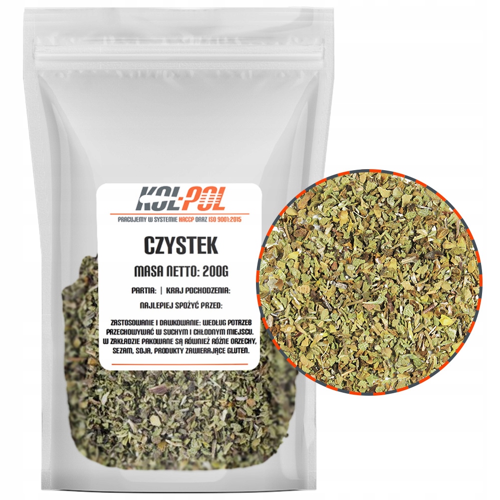 Levně Sušený Čistič 200 g Cistus Incanus bylina čistka čaj kvalita Kol-Pol