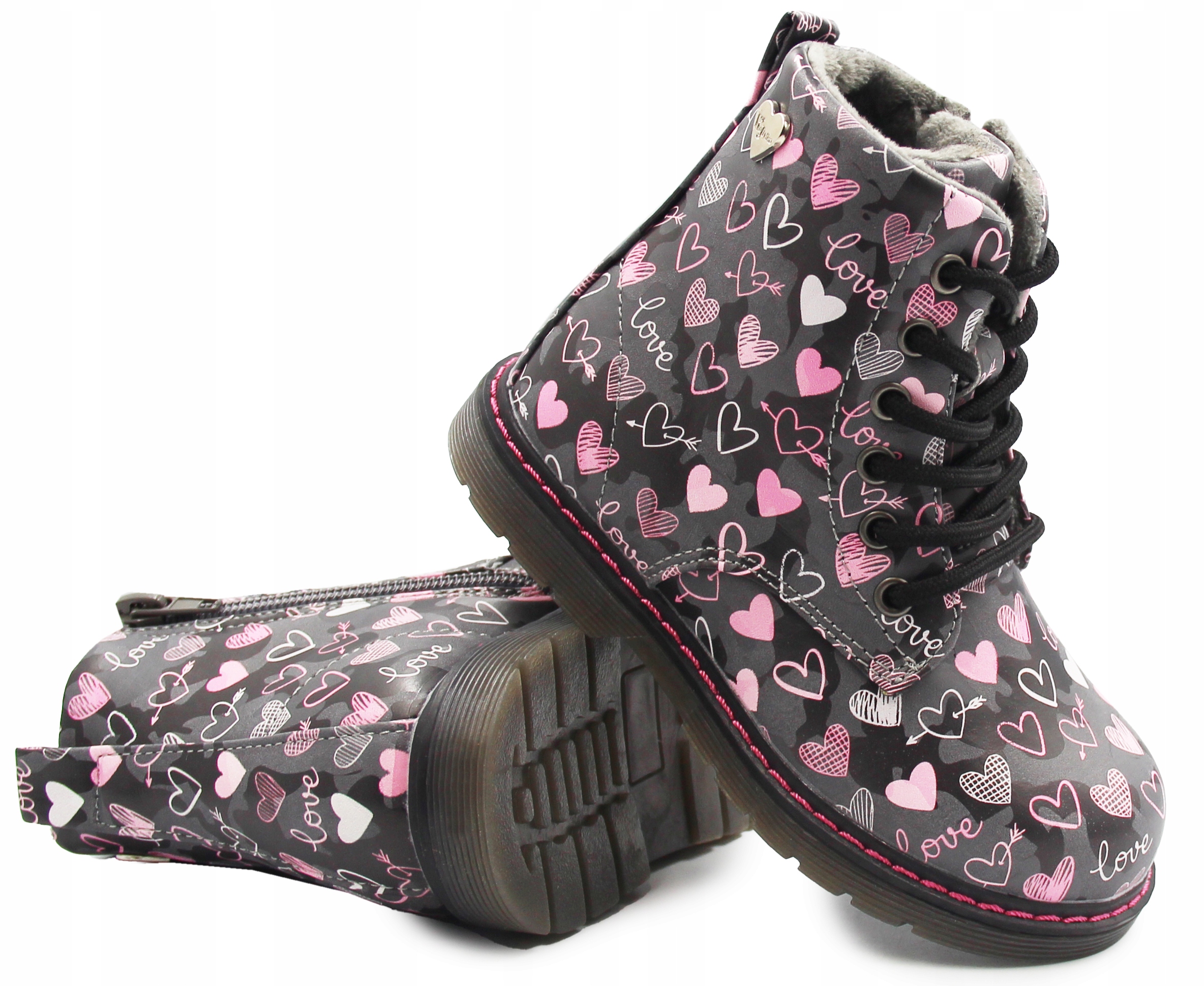 Buty na jesień dla dziewczynki z ociepleniem Wojtyłko 1z24109s 25