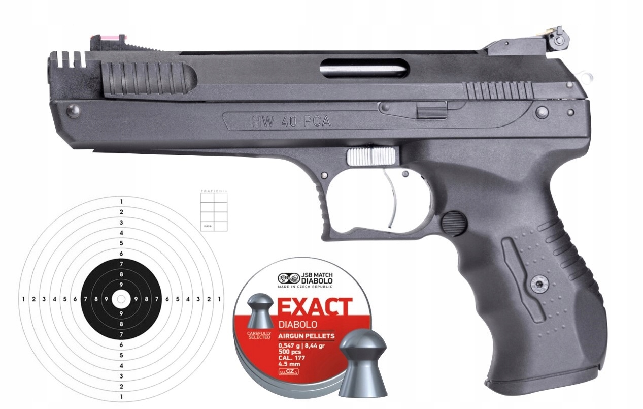 Wiatrówka pistolet Weihrauch HW-40 Pca śrut +50T