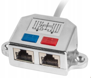 

Adapter Rozdzielacz Lan 2x RJ45 Splitter Ftp port