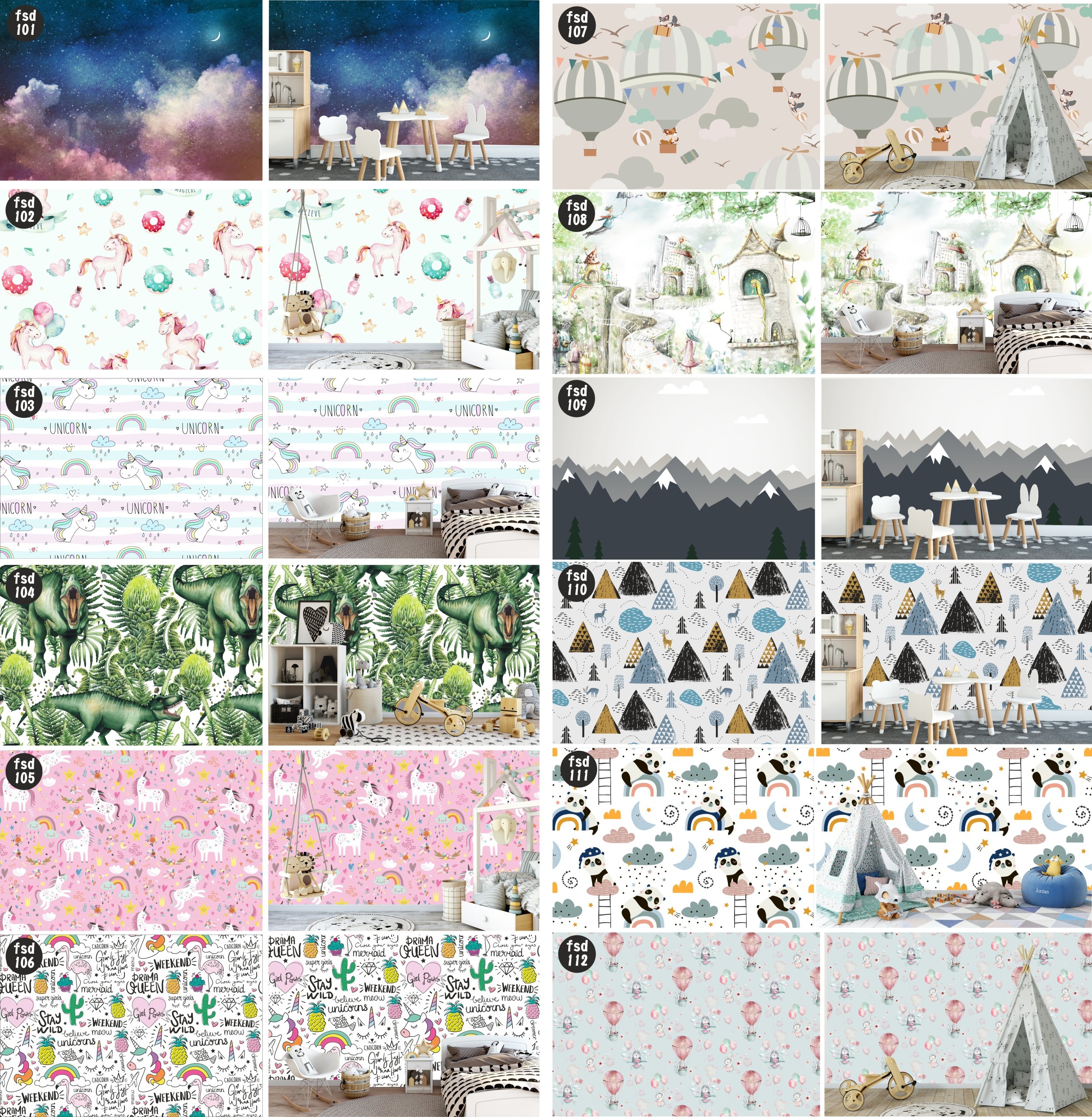 Fototapeta dekoracyjna dla dzieci LAS ZWIERZĘTA W LESIE MIŚ JAK MALOWANE Rodzaj flizelinowa