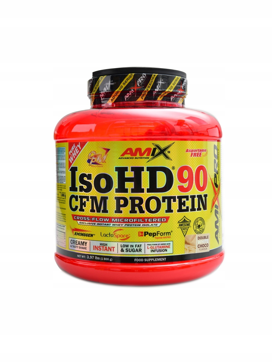 AmixPro IsoHD 90 Cfm protein 1800 g dvojitá bílá čokoláda