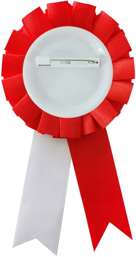 Kotylion Narodowy Przypinka POLSKA Flaga Biało Czerwony Godło Orzeł Marka GoDan
