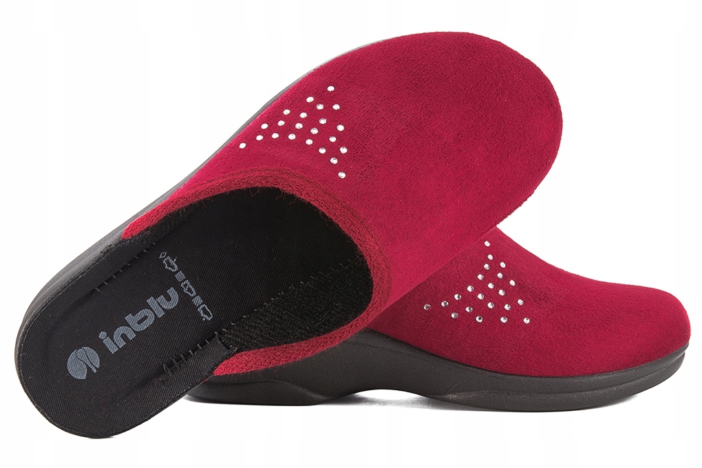 

Inblu BJ-119 Domowe Damskie Kapcie Klapki Bordo 39