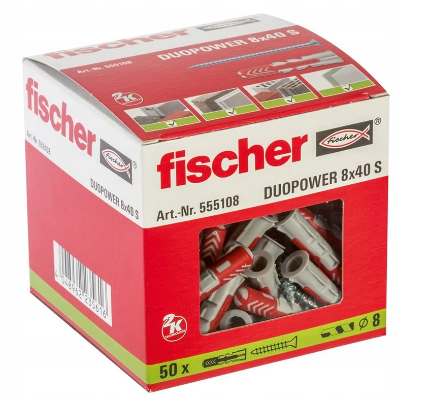 

Fischer kołki kołek duopower 8x40 S 50 sztuk