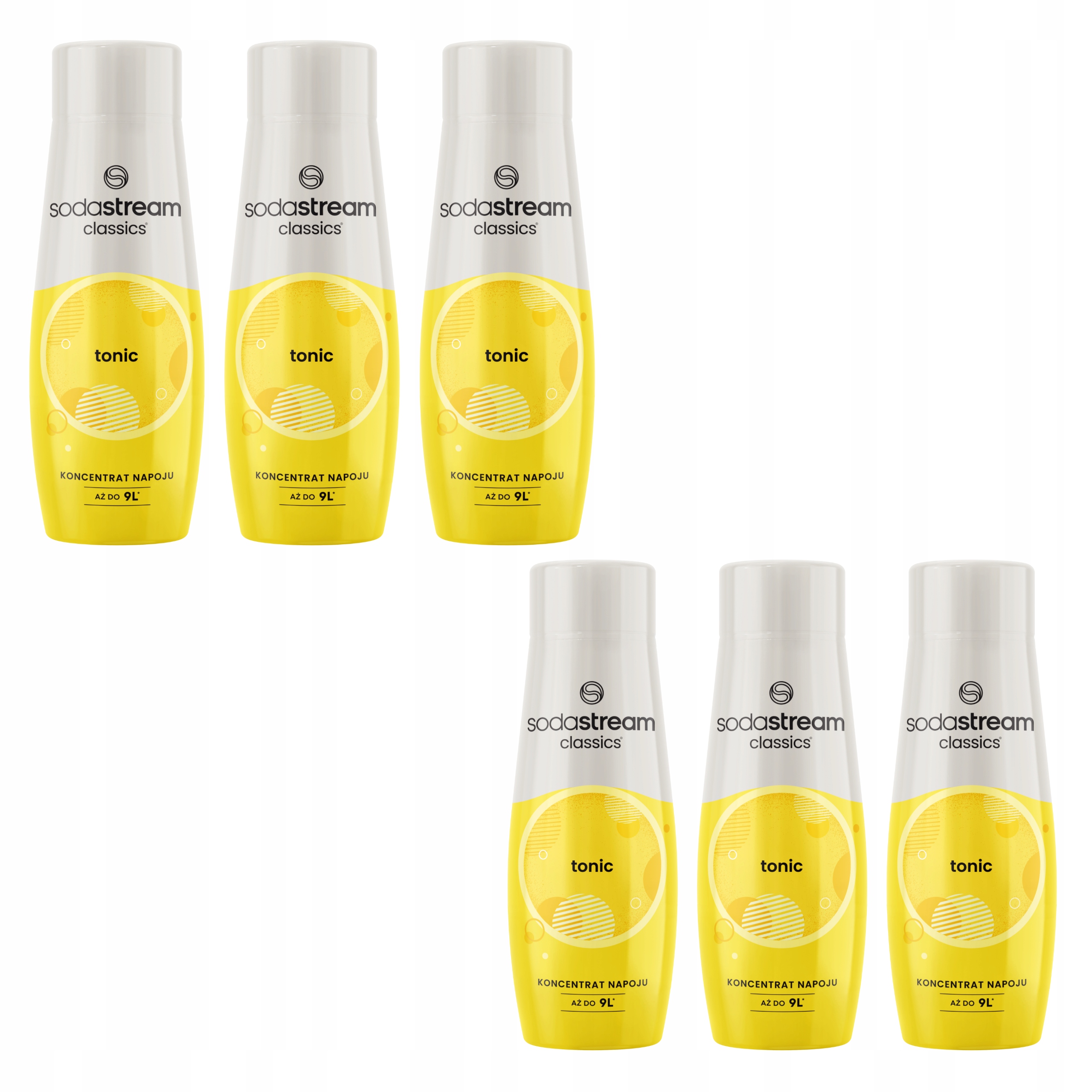 6 x Sirup SodaStream Tonic Tonikum Koncentrát chuti do vody saturátoru 440 ml
