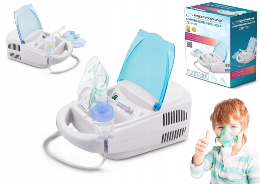 

Inhalator 2 Maski Nebulizator Kompresorowy